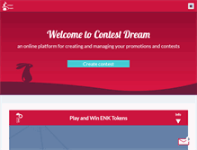 Tablet Screenshot of contestdream.com